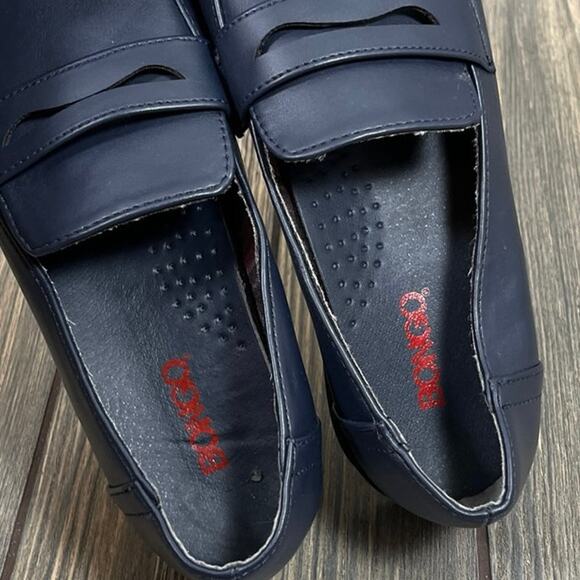 Bongo Women Pennie Loafers Sz 5.5 Teen Y2K 90s Faux Leather Navy Retro Casual - Picture 8 of 9
